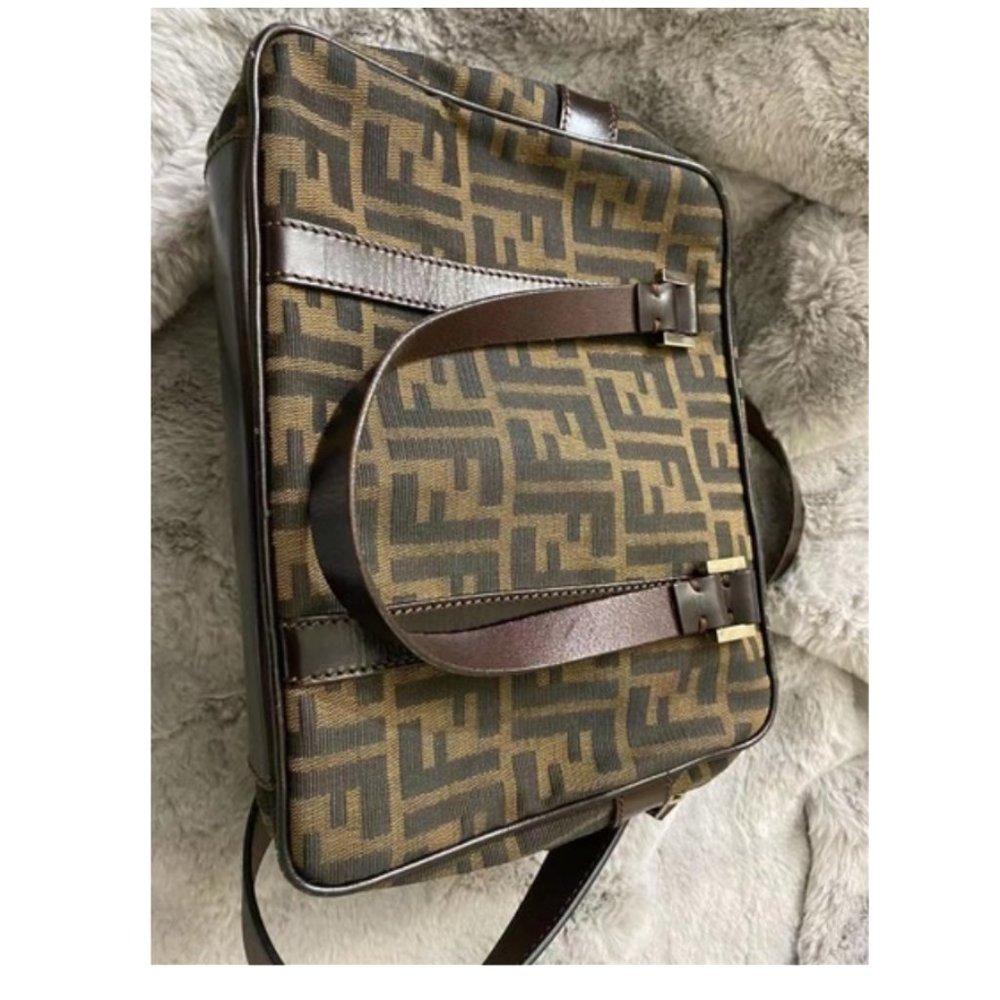 fendi Vintage Handle Zucca Canvas Shoulder Bag - Picture 4 of 11